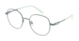 Lunettes de vue femme LOELIE vert - Vue de face