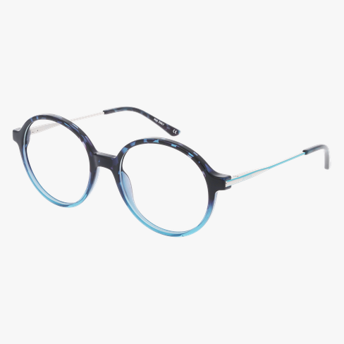 Lunettes de vue femme EMILY écaille/bleu