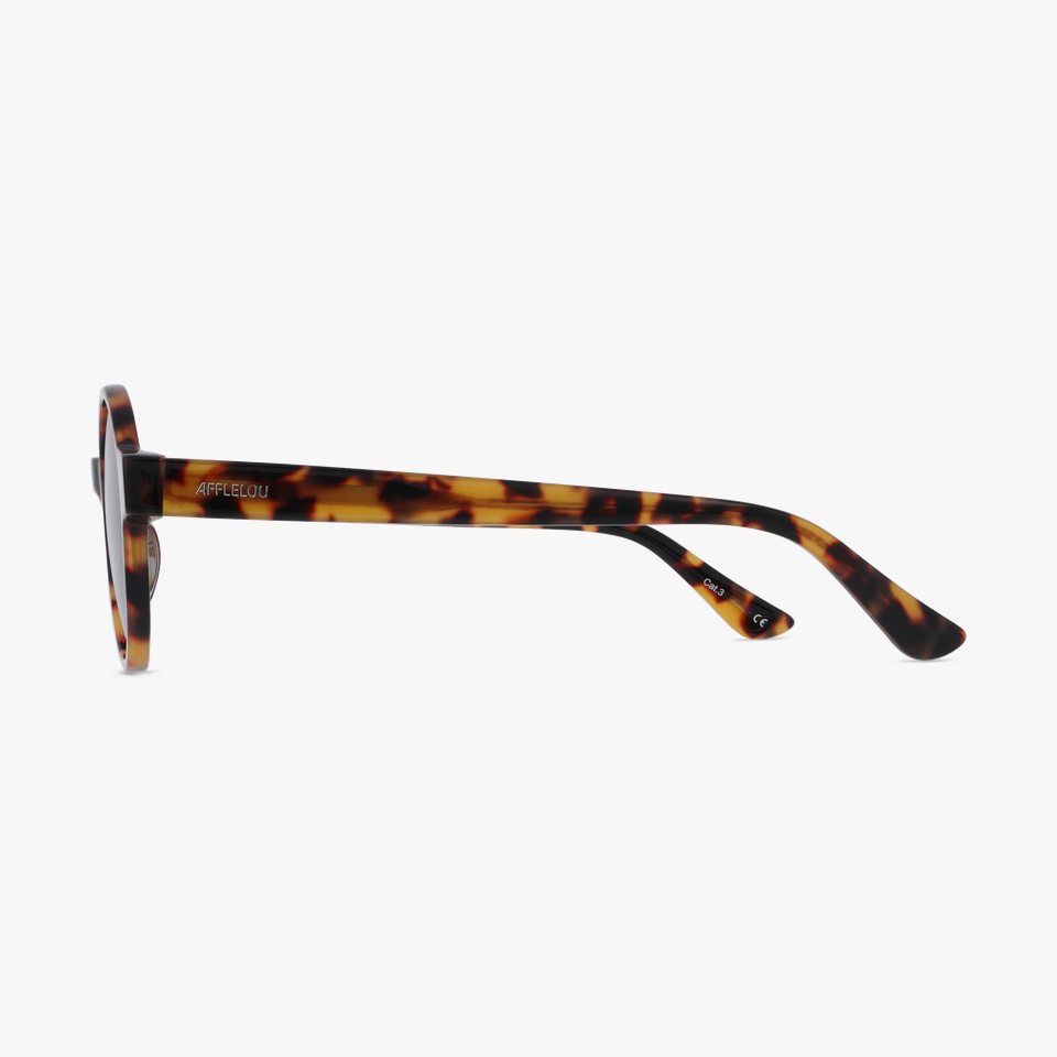 Lunettes de soleil PHILO écaille - Vue de face