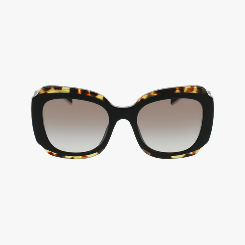Lunettes de soleil femme 0PR 16YS noir Vue de face