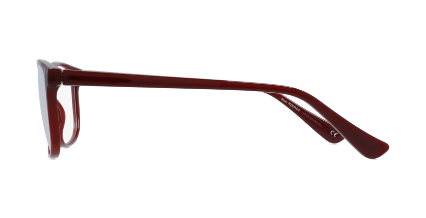 LUNETTES DE VUE femme RZERO4 rouge - Vue de côté