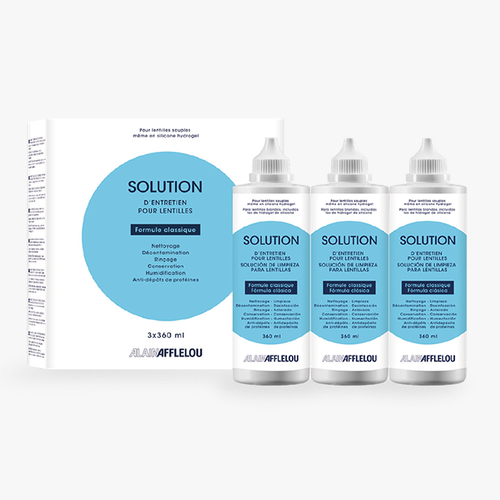 La Solution Afflelou 3x360 mL - Vue de face