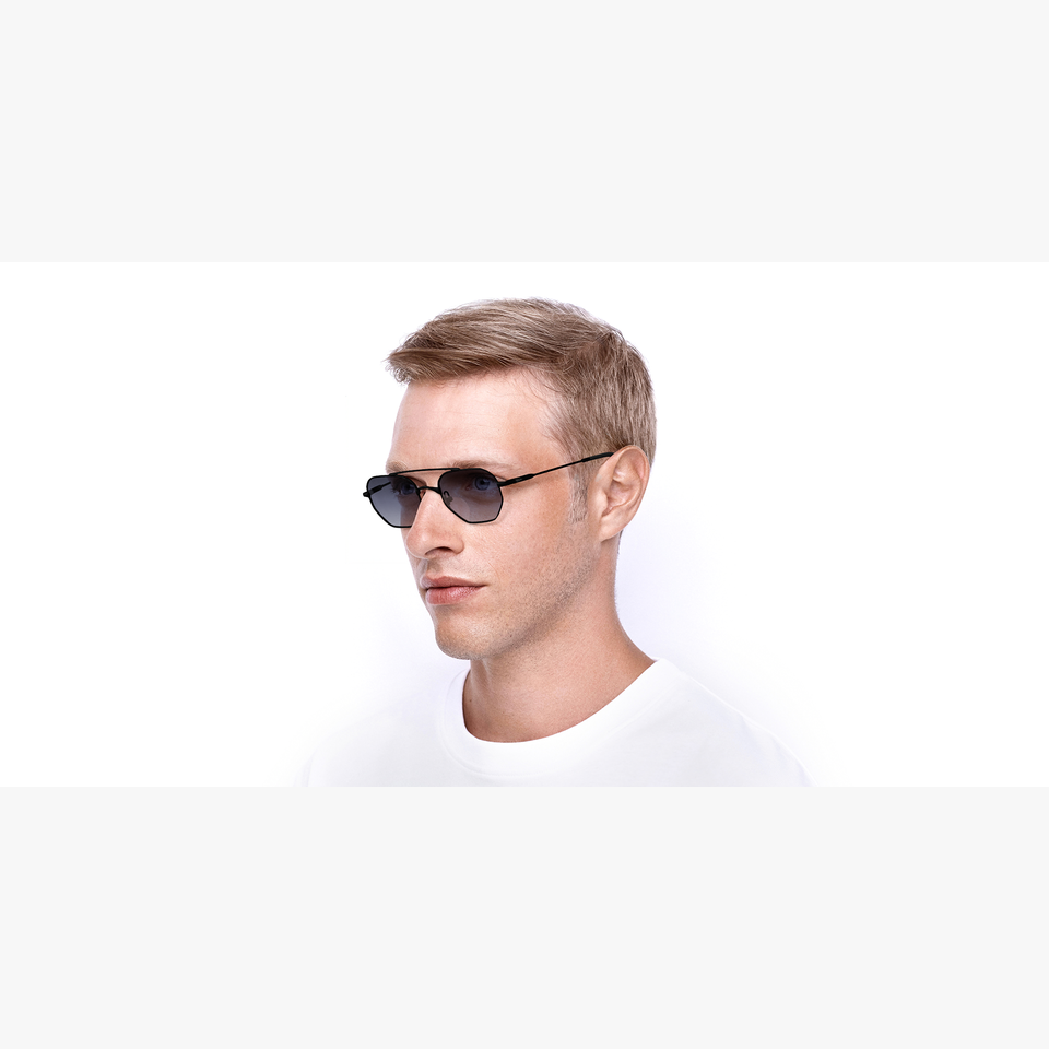 Lunettes de soleil CERVIN noir - Vue de face