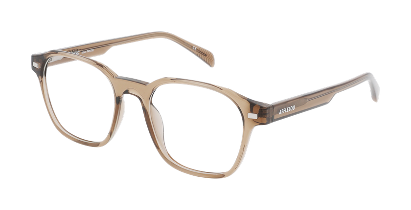 Lunettes de vue homme FANTIN marron - Vue de face