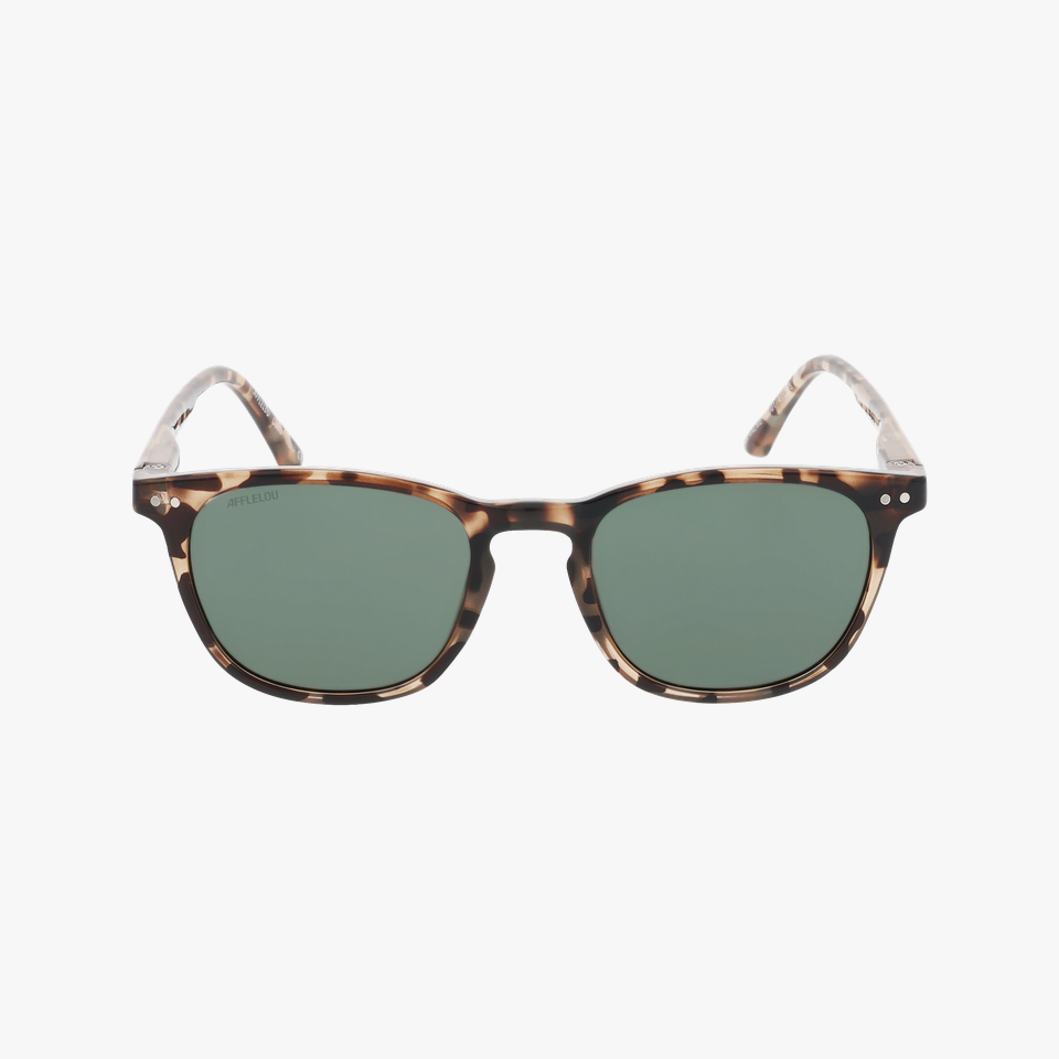 Lunettes de soleil enfant VALME écaille - Vue de face