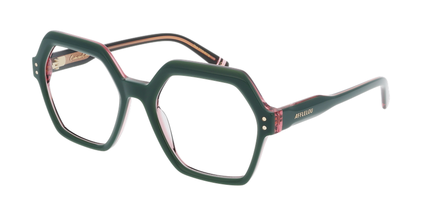 Lunettes de vue femme CARACTÈRES COQUETTE vert - Vue de face