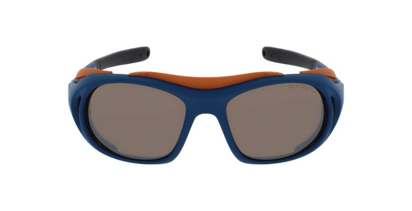 LUNETTES DE SOLEIL LANDMARK DHX0064 bleu foncé mat/marron - Vue de face
