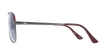 LUNETTES DE SOLEIL homme LISANDRO gris/rouge - Vue de face
