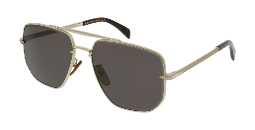 LUNETTES DE SOLEIL homme DB 7001/S doré - vue de 3/4