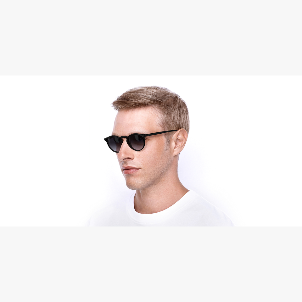 Lunettes de soleil LULI écaille/noir - Vue de face