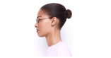 Lunettes de vue 0RX3582V dorée - Vue de côté