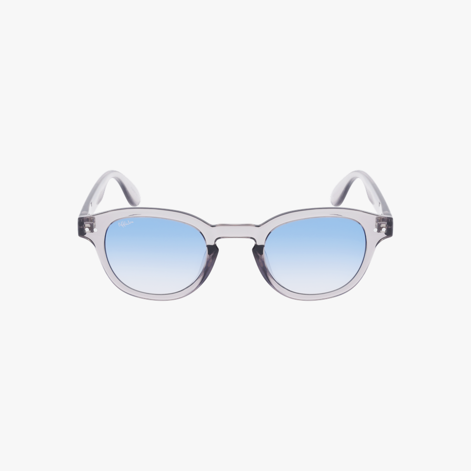 Lunettes de soleil YUMA blanc/gris - Vue de face
