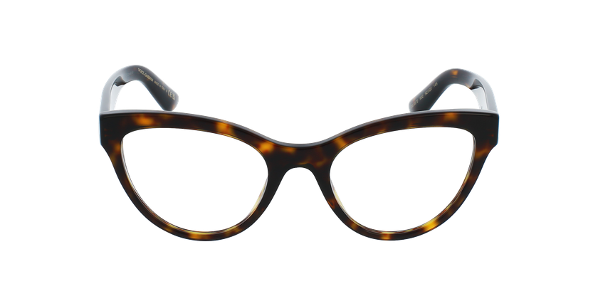 LUNETTES DE VUE femme DG3372 écaille - Vue de face