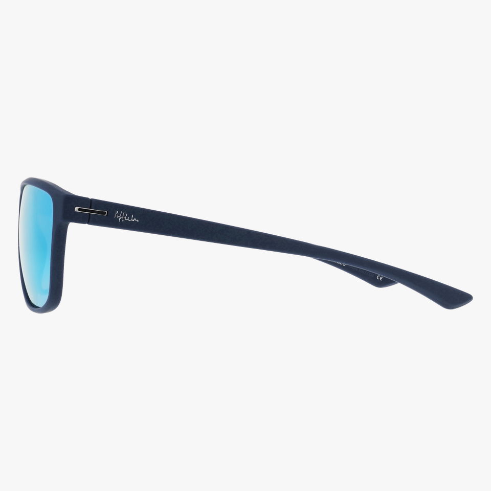 Lunettes de soleil homme BORJA bleu/bleu foncé mat - Vue de face