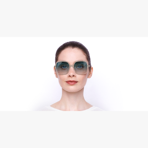 Lunettes de soleil femme GU7845 beige/bleu cristal