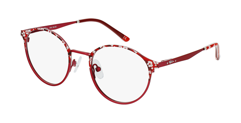 LUNETTES DE VUE enfant BLISS rouge - vue de 3/4