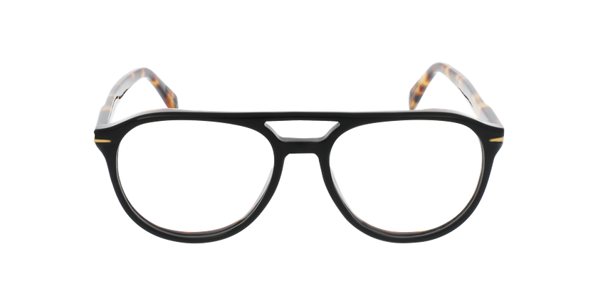 LUNETTES DE VUE homme DB 7087 noir/écaille - Vue de face