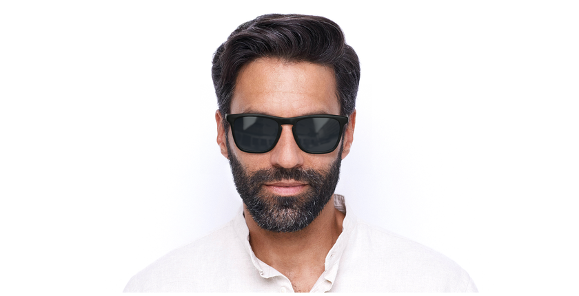 LUNETTES DE SOLEIL homme GG0843S noir - Vue de face