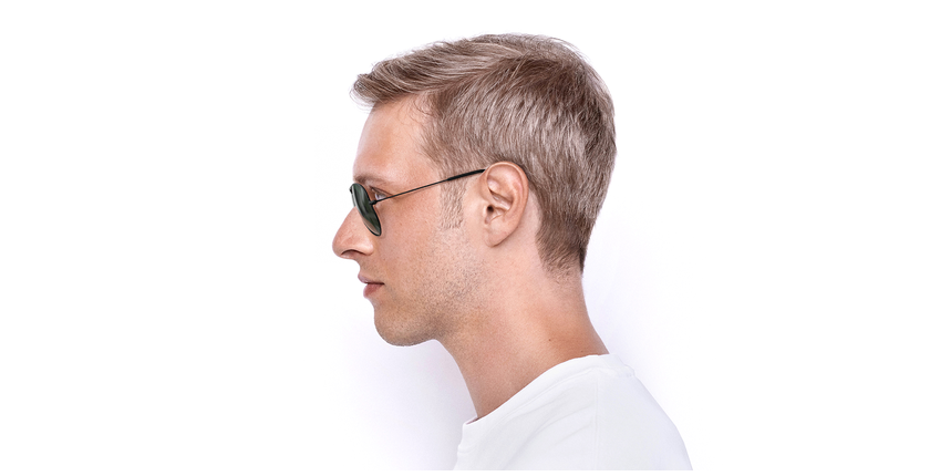 LUNETTES DE SOLEIL AVIATOR L gris - Vue de côté