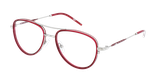 Lunettes de vue homme MAGIC 185 rouge/argenté - Vue de face