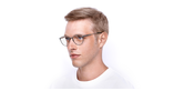 Lunettes de vue homme L2284E argenté - Vue de face