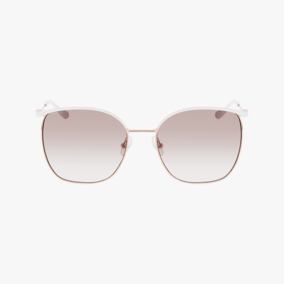 Lunettes de soleil femme VIA dorée/blanc - Vue de face