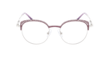 Lunettes de vue femme MAGIC293 violet/argenté - Vue de face