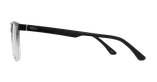 Lunettes de vue homme BASTIAN noir/blanc - Vue de face