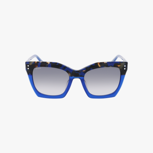 Lunettes de soleil femme ELEGANTE écaille bleu Vue de face