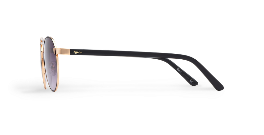 LUNETTES DE SOLEIL femme ROMY noir/doré - Vue de côté