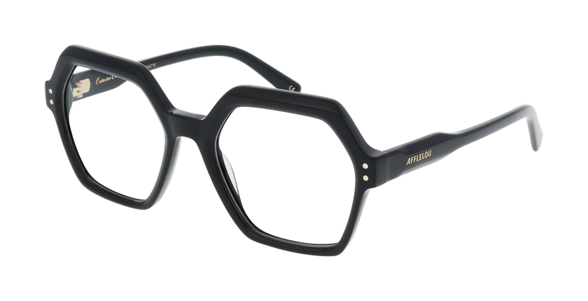 Lunettes de vue femme CARACTÈRES COQUETTE noir - Vue de face