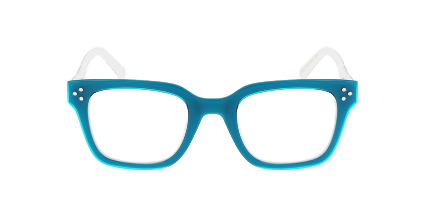 Lunettes de vue femme CARACTÈRES EXPRESSIVE bleu - Vue de face