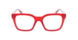 Lunettes de vue femme JOHANNE rouge - Vue de face