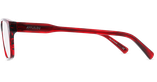 Lunettes de vue homme CARACTÈRES ALTRUISTE rouge - Vue de face