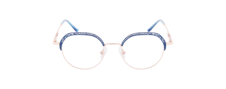 Lunettes de vue femme MAGIC292 bleu - Vue de face