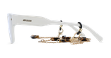LUNETTES DE VUE femme AUDACIEUSE blanc - Vue de face