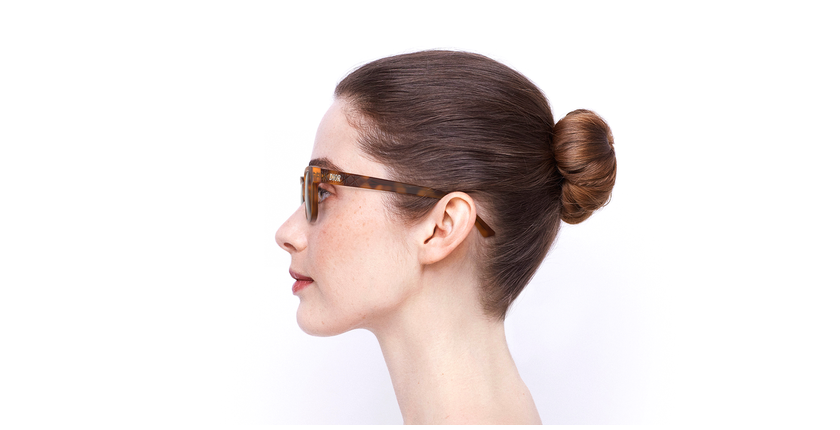 Lunettes de vue femme LADYDIORO2 écaille - Vue de côté