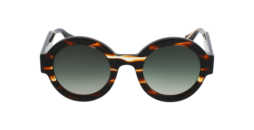 LUNETTES DE SOLEIL femme LAURA 6454 marron - Vue de face