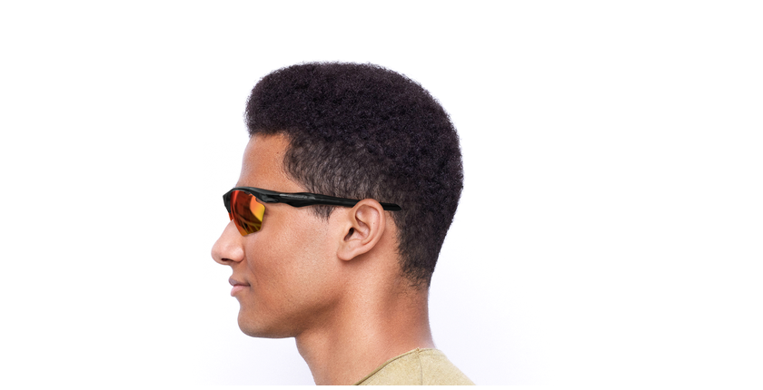 LUNETTES DE SOLEIL homme Tech-Run noir - Vue de côté