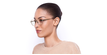 LUNETTES DE VUE MAGIC 70 rose/doré - vue de 3/4