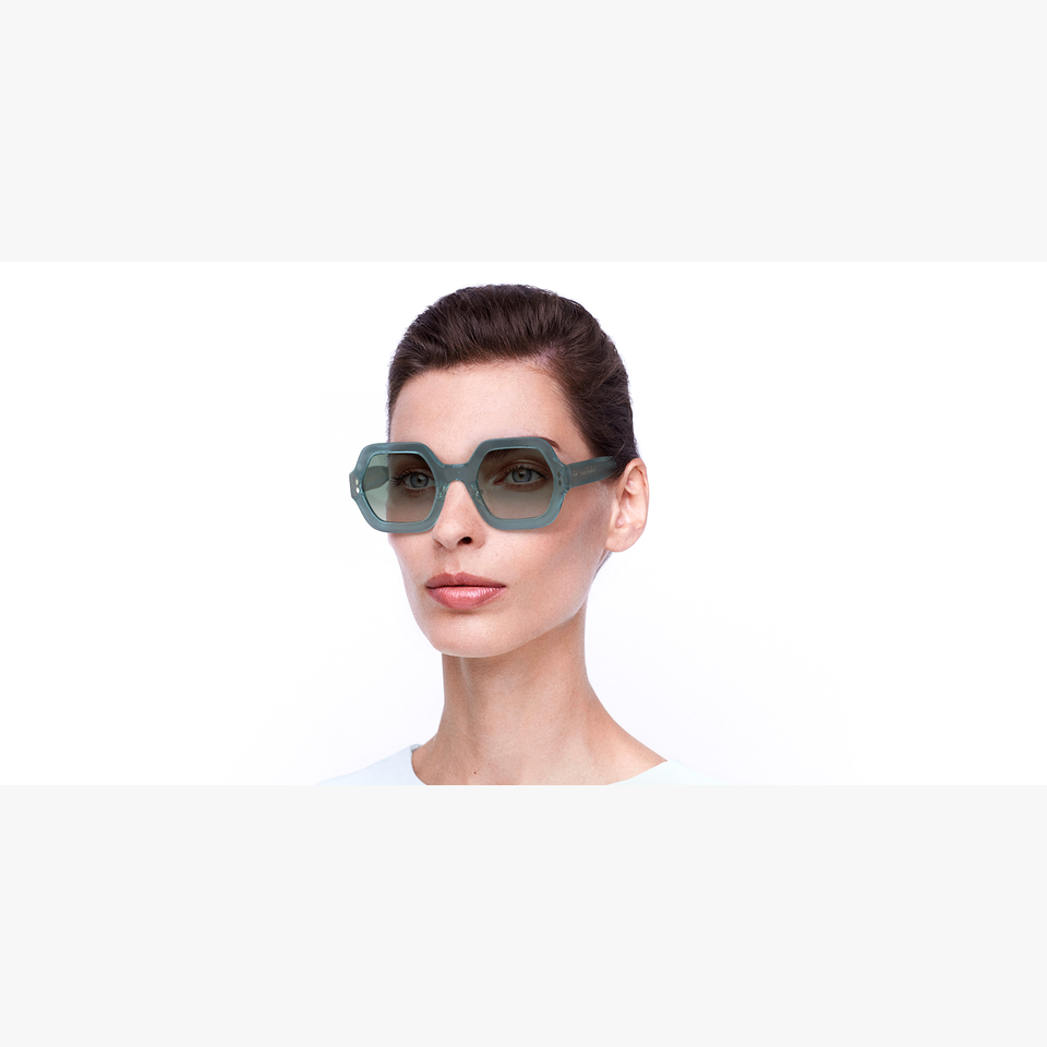 Lunettes de soleil femme IM 0004/S vert - Vue de 3/4