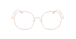 Lunettes de vue femme MAGIC290 rose/dorée - Vue de face