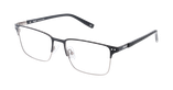 Lunettes de vue homme BAPTISTE noir/argenté - Vue de face