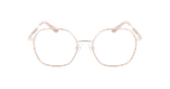 Lunettes de vue femme MAGIC254 rose/dorée - Vue de face