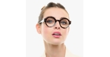 Lunettes de vue femme CARACTÈRES DIPLOMATE écaille/marron - Vue de face