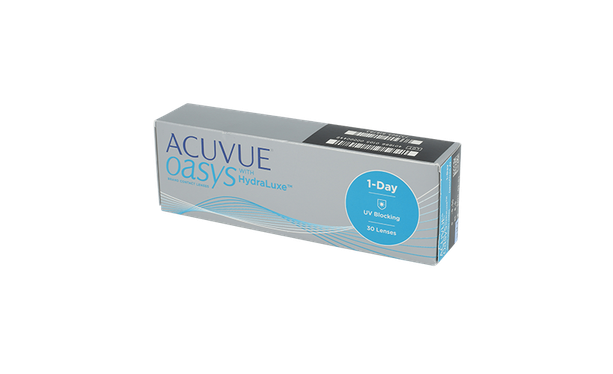 Lentilles de contact Acuvue Oasys 1 Day with Hydraluxe 30L - Vue de face