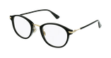 Lunettes de vue femme DIORESSENCE21F noir/bleu - Vue de 3/4