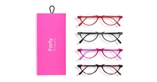 Lunettes de vue FORTY COFFRET 03 +1.75 rose - Vue de face