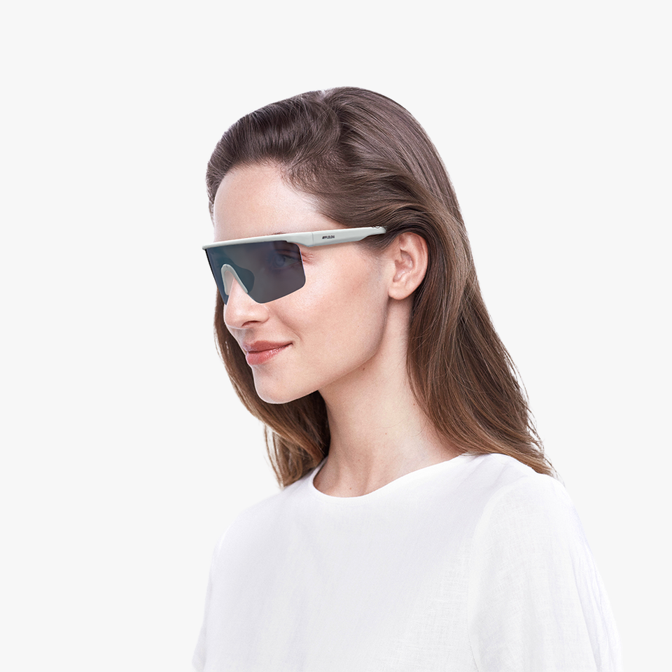 Lunettes de soleil CANYON POLARIZED blanc - Vue de face