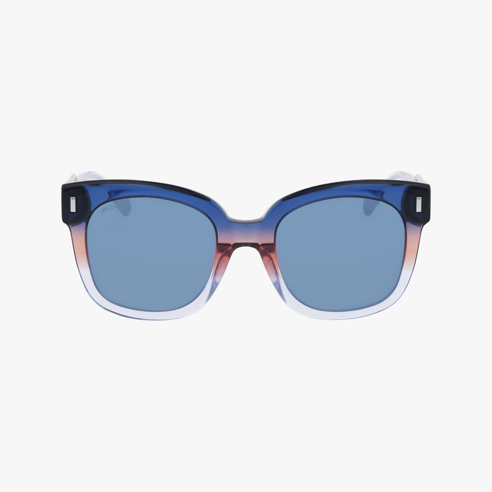 Lunettes de soleil femme TIMIDE bleu/bleu dégradé - Vue de face